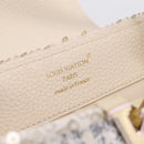 LOUIS VUITTON Capusine Hand Bag tweed Ivory LV Auth 198671SAM-19