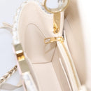 LOUIS VUITTON Capusine Hand Bag tweed Ivory LV Auth 198671SAM-21