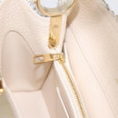 LOUIS VUITTON Capusine Hand Bag tweed Ivory LV Auth 198671SAM-22