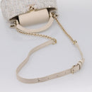 LOUIS VUITTON Capusine Hand Bag tweed Ivory LV Auth 198671SAM-9