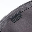 BURBERRY Nova Check Accessory Pouch PVC Leather Beige Silver Auth 198675A-18