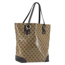 GUCCI GG Crystal Tote Bag Coated Canvas Outlet Beige Gold 353706 Auth 198678A-1