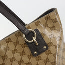 GUCCI GG Crystal Tote Bag Coated Canvas Outlet Beige Gold 353706 Auth 198678A-10