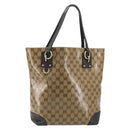 GUCCI GG Crystal Tote Bag Coated Canvas Outlet Beige Gold 353706 Auth 198678A-13