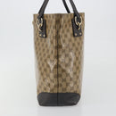 GUCCI GG Crystal Tote Bag Coated Canvas Outlet Beige Gold 353706 Auth 198678A-3