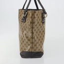 GUCCI GG Crystal Tote Bag Coated Canvas Outlet Beige Gold 353706 Auth 198678A-4