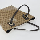 GUCCI GG Crystal Tote Bag Coated Canvas Outlet Beige Gold 353706 Auth 198678A-6
