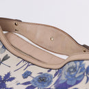 GUCCI Flora Horsebit Shoulder Bag Canvas Beige Gold 170014 Auth 198680M-8