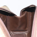 Burberrys Nova Check Hand Bag Canvas Brown Gold Auth 198681-18