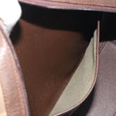 Burberrys Nova Check Hand Bag Canvas Brown Gold Auth 198681-20
