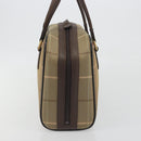 Burberrys Nova Check Hand Bag Canvas Brown Gold Auth 198681-5