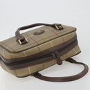 Burberrys Nova Check Hand Bag Canvas Brown Gold Auth 198681-6