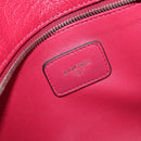 LOEWE Amazona 36 Hand Bag Leather Red Silver Auth 198687V-22