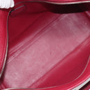 LOEWE Amazona 36 Hand Bag Leather Red Silver Auth 198687V-10