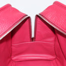 LOEWE Amazona 36 Hand Bag Leather Red Silver Auth 198687V-23