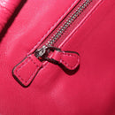 LOEWE Amazona 36 Hand Bag Leather Red Silver Auth 198687V-25