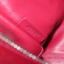 LOEWE Amazona 36 Hand Bag Leather Red Silver Auth 198687V-11