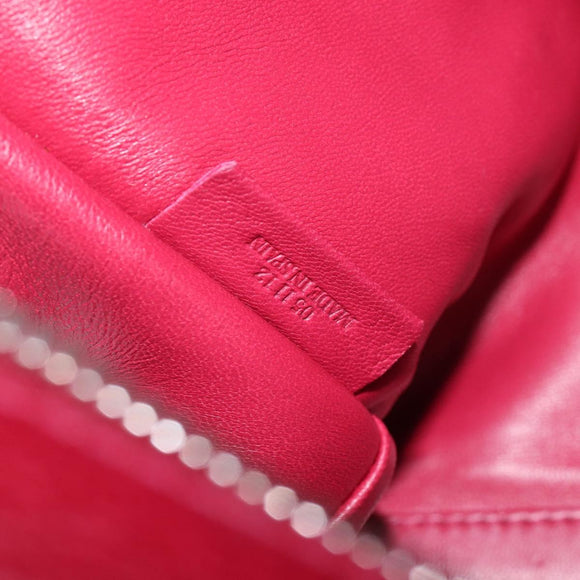 LOEWE Amazona 36 Hand Bag Leather Red Silver Auth 198687V