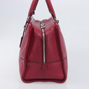 LOEWE Amazona 36 Hand Bag Leather Red Silver Auth 198687V-4