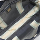 FENDI Hand Bag Canvas Navy Silver Auth 198689A-17