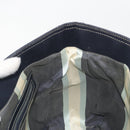 FENDI Hand Bag Canvas Navy Silver Auth 198689A-18