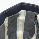 FENDI Hand Bag Canvas Navy Silver Auth 198689A-19