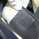 FENDI Hand Bag Canvas Navy Silver Auth 198689A-22