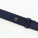 LOEWE Hammock Hand Bag Canvas 2way Navy Gold Auth 198690M-9