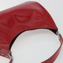 GUCCI Shoulder Bag Patent leather Red Silver 001 3767 Auth 198691-6