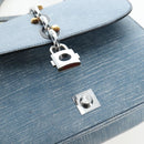 LOUIS VUITTON Epi Denim Chain It PM Shoulder Bag Blue M50271 LV Auth 198692SAM-23