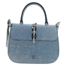 LOUIS VUITTON Epi Denim Chain It PM Shoulder Bag Blue M50271 LV Auth 198692SAM-2