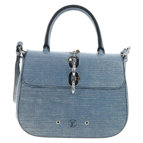 LOUIS VUITTON Epi Denim Chain It PM Shoulder Bag Blue M50271 LV Auth 198692SAM