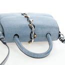 LOUIS VUITTON Epi Denim Chain It PM Shoulder Bag Blue M50271 LV Auth 198692SAM-6