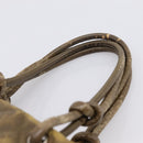 CHANEL Matelasse Cambon Line Hand Bag Leather Khaki CC Auth 198693-9