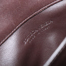 BOTTEGA VENETA INTRECCIATO Shoulder Bag Leather Dark Brown Gold Auth 198694V-15