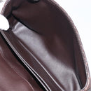 BOTTEGA VENETA INTRECCIATO Shoulder Bag Leather Dark Brown Gold Auth 198694V-19
