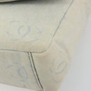 CHANEL Shoulder Bag Denim Light Blue Silver CC Auth 198695A-8