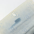 CHANEL Shoulder Bag Denim Light Blue Silver CC Auth 198695A-10