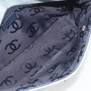 CHANEL Shoulder Bag Denim Light Blue Silver CC Auth 198695A-11