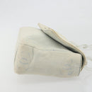 CHANEL Shoulder Bag Denim Light Blue Silver CC Auth 198695A-3