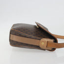 CELINE Macadam Canvas Shoulder Bag PVC Leather Brown Gold Auth 198697-4