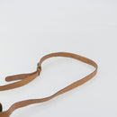CELINE Macadam Canvas Shoulder Bag PVC Leather Brown Gold Auth 198697-8