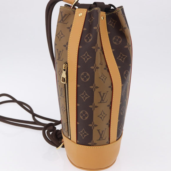 LOUIS VUITTON Monogram Stripe Randonnee Messenger Bag M45968 LV Auth 198698M
