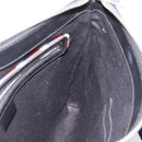 GUCCI GG Supreme Sherry Line Courier Bag PVC Black Silver 474137 Auth 198699M-19