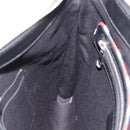 GUCCI GG Supreme Sherry Line Courier Bag PVC Black Silver 474137 Auth 198699M-20