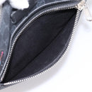 GUCCI GG Supreme Sherry Line Courier Bag PVC Black Silver 474137 Auth 198699M-23