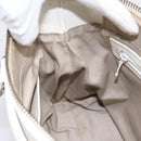 BURBERRY Nova Check Hand Bag Canvas Beige Silver Auth 198700A-19