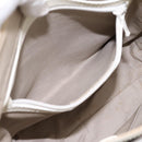 BURBERRY Nova Check Hand Bag Canvas Beige Silver Auth 198700A-21