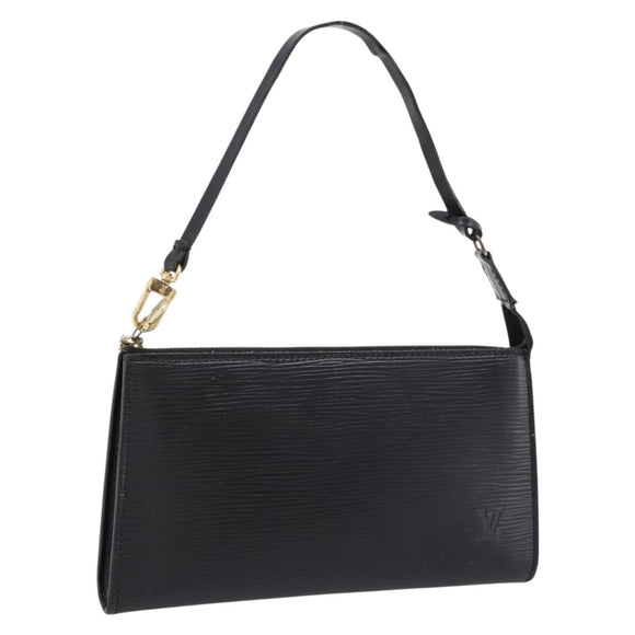 LOUIS VUITTON Epi Pochette Accessoires Pouch Black M52982 LV Auth 198701A