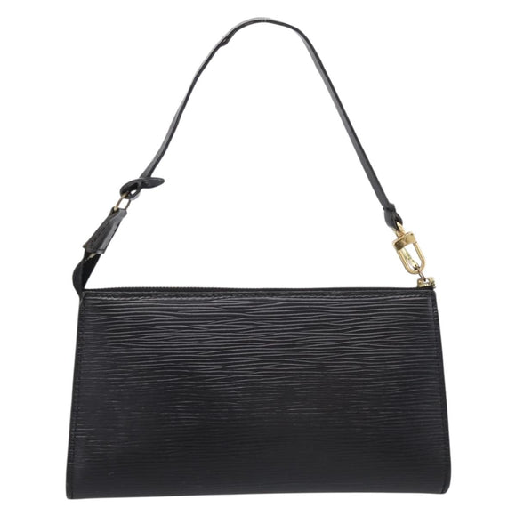 LOUIS VUITTON Epi Pochette Accessoires Pouch Black M52982 LV Auth 198701A